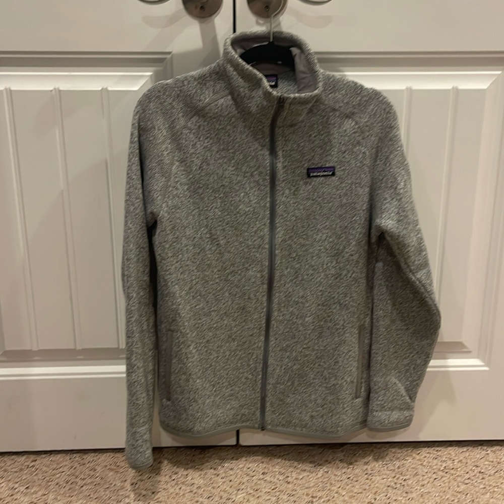 Patagonia full zip women’s size L Heather grey
